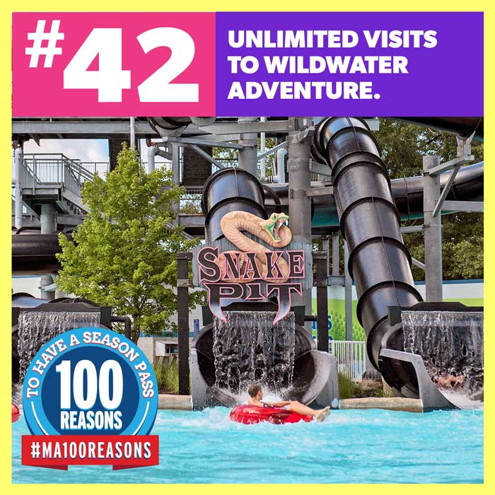 Unlimited visits to WildWater Adventure.
