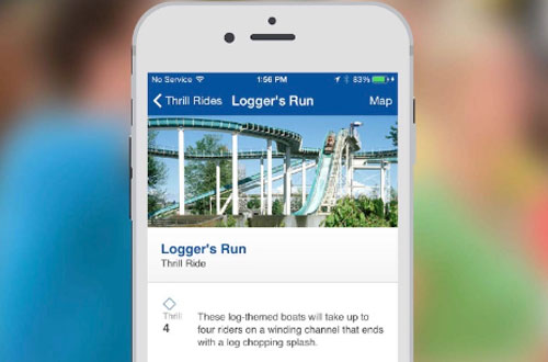 Michigan's Adventure Mobile App Ride Details