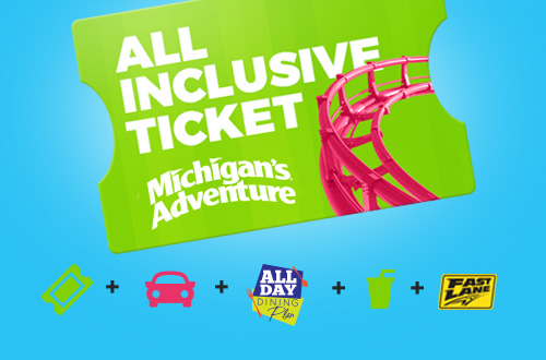 Michigan's Adventure All Inclusive Ticket